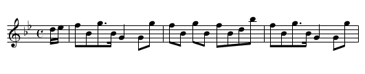 North Berwick Law - staff notation