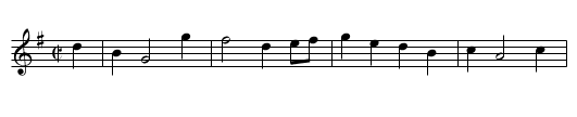 North Brittains. PFD2.125 - staff notation