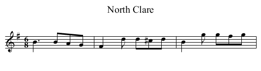 North Clare - staff notation