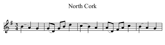 North Cork - staff notation