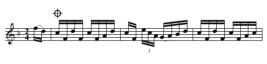 North End - staff notation