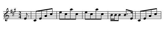 North Shields Reel - staff notation