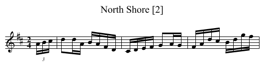 North Shore [2] - staff notation