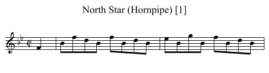 North Star (Hornpipe) [1] - staff notation