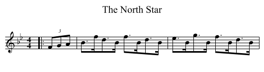 North Star, The  - staff notation