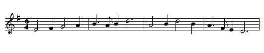 Northern Lass, The - staff notation