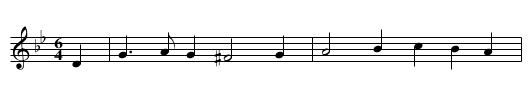 Northern Nancy - staff notation