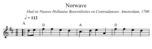 Norwave - staff notation
