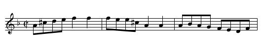 Norwegian Reila:nder - staff notation