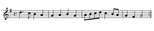 Nos Calen [sic] - staff notation