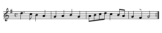 Nôs Galan [New Yea's Eve] - staff notation