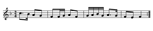 Nos Galan - staff notation