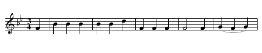 Nôs Sadwrn y Gweithiwr - staff notation