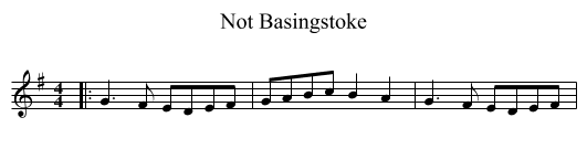 Not Basingstoke - staff notation