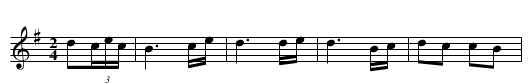 Not for Joe [1] - staff notation