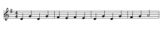 Not for Joe [2] - staff notation
