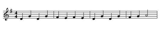 Not for Joe - staff notation