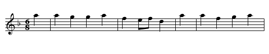 Not in Town - staff notation