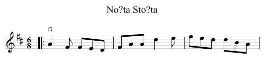 No?ta Sto?ta - staff notation