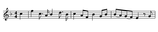 Nothing Like Grog - staff notation