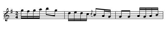 Notingham Castle. - staff notation
