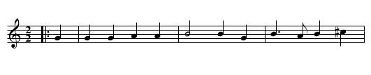 Now is the Month of Maying - staff notation