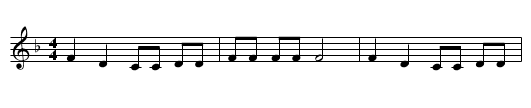 Now Let Me Fly - staff notation