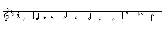 Now Robin Lend to Me thy Bow - staff notation
