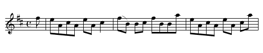 Nuair bha mi fein 'nam Mhaidun - staff notation