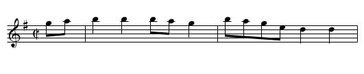 Number 9 - staff notation