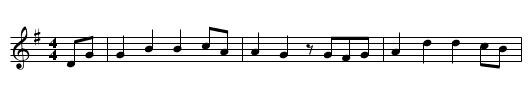 NUN ADJES JETZT MUSS ICH FORT - staff notation