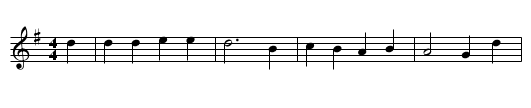 NUN DANKET ALLE GOTT - staff notation