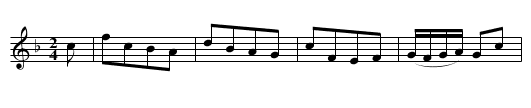 Nun's Dance, The - staff notation
