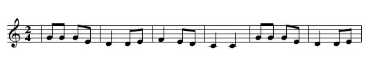 Nun-y daba'l sol - staff notation