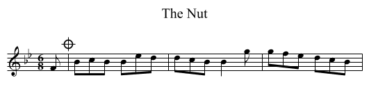 Nut, The - staff notation