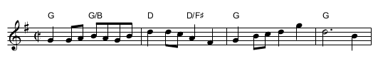 Nutting Girl - staff notation