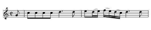 Nymph Divine - staff notation