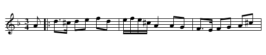 Nyodlingspolska - staff notation