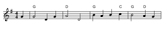 O Come, All ye Faithful - staff notation
