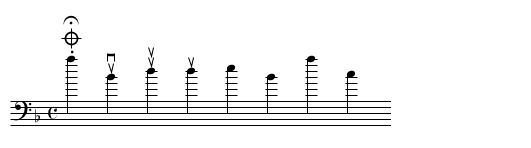 O Haupt voll Blut und Wunden - staff notation