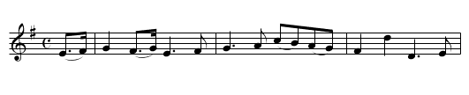 O Jean I Love Thee - staff notation