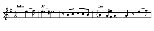 O Marenariello   [Em,E] - staff notation