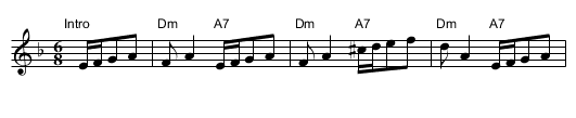 O Maria, Mari - staff notation