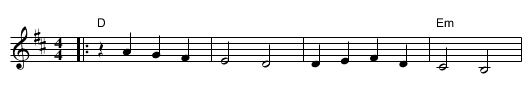 O Sole Mio  [D] - staff notation
