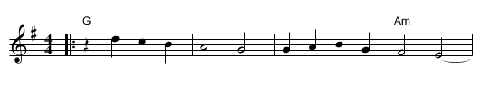 O Sole Mio   [G] - staff notation