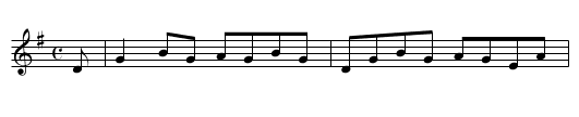 O The Britches. JBut.383 - staff notation