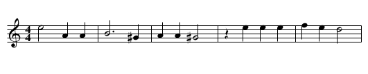 O Traurigkeit, O Herzensleid - staff notation