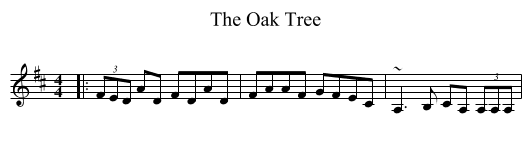 Oak Tree, The  - staff notation