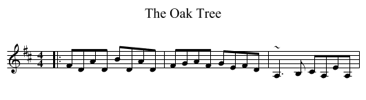 Oak Tree, The  - staff notation