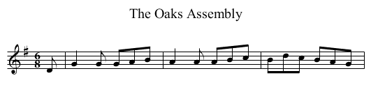 Oaks Assembly, The - staff notation